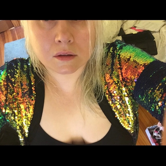 ONLY ONE LEFT! SEQUIN DUSTER - Picture 4 of 5